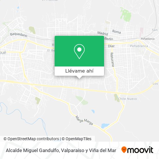 Mapa de Alcalde Miguel Gandulfo