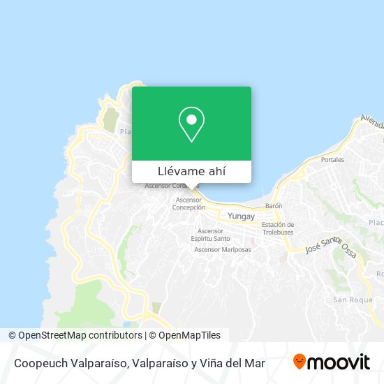 Mapa de Coopeuch Valparaíso