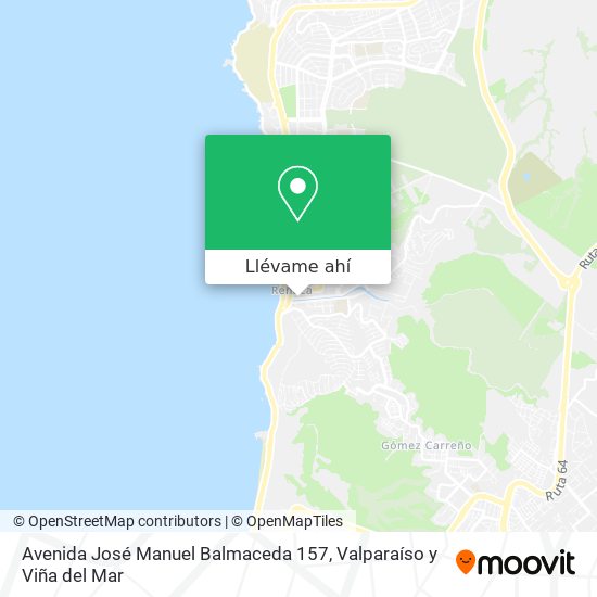 Mapa de Avenida José Manuel Balmaceda 157