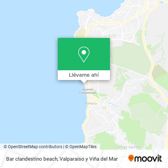 Mapa de Bar clandestino beach