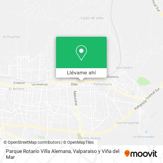 Mapa de Parque Rotario Villa Alemana