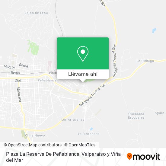 Mapa de Plaza La Reserva De Peñablanca