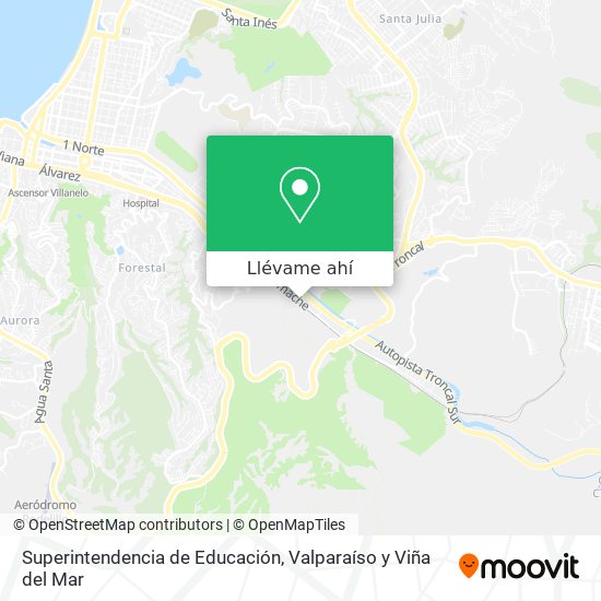 Mapa de Superintendencia de Educación