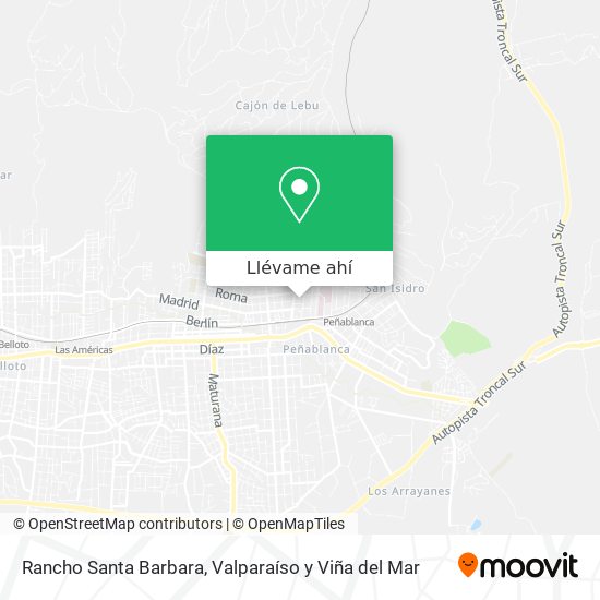 Mapa de Rancho Santa Barbara