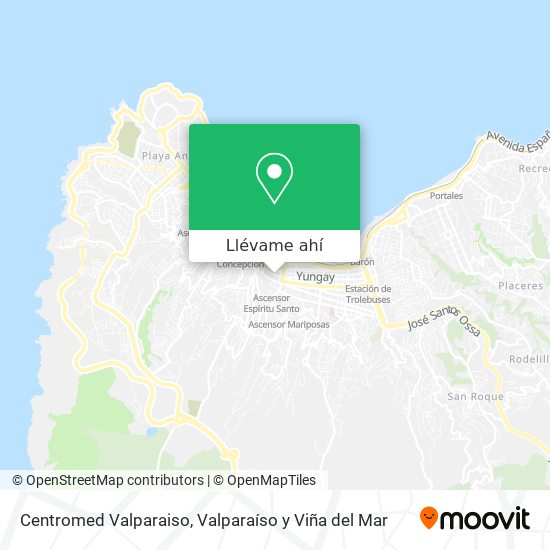 Mapa de Centromed Valparaiso