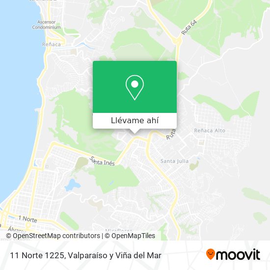 Mapa de 11 Norte 1225