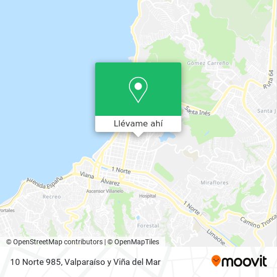 Mapa de 10 Norte 985