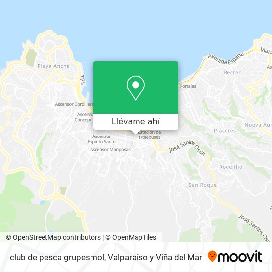 Mapa de club de pesca grupesmol