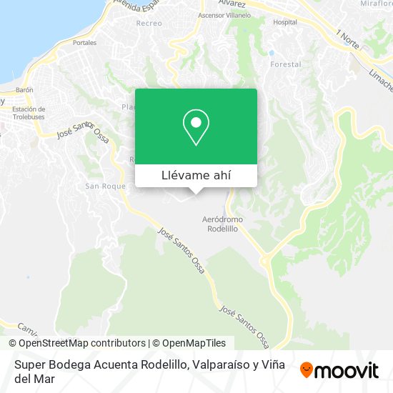 Mapa de Super Bodega Acuenta Rodelillo