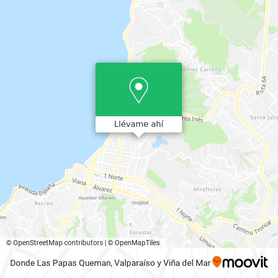 Mapa de Donde Las Papas Queman