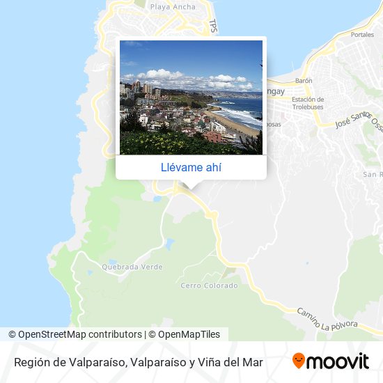 Mapa de Región de Valparaíso