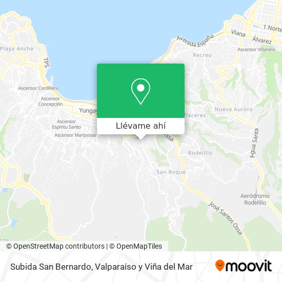 Mapa de Subida San Bernardo