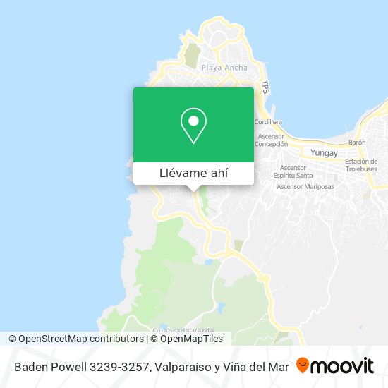 Mapa de Baden Powell 3239-3257