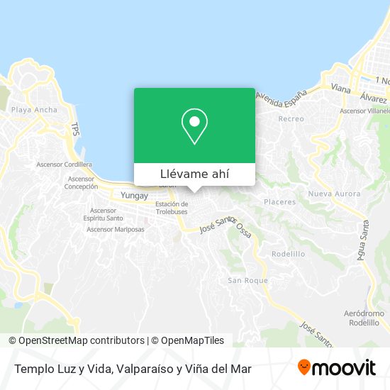 Mapa de Templo Luz y Vida