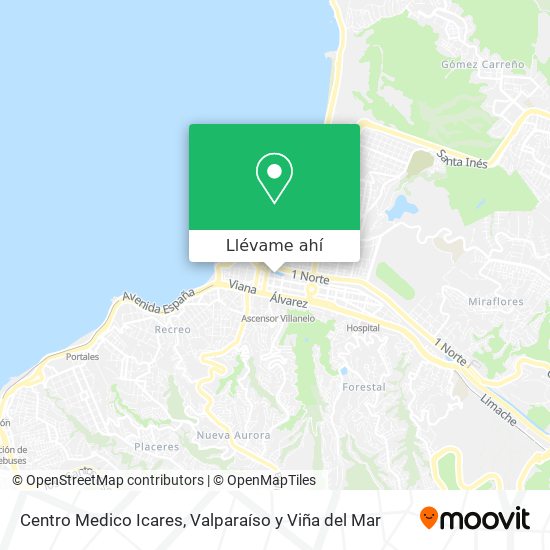 Mapa de Centro Medico Icares