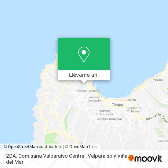 Mapa de 2DA. Comisaria Valparaíso Central