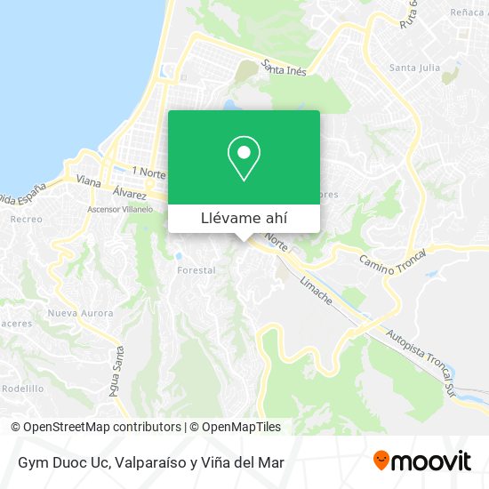 Mapa de Gym Duoc Uc