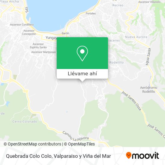 Mapa de Quebrada Colo Colo