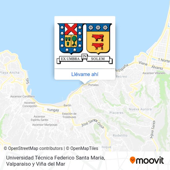 Mapa de Universidad Técnica Federico Santa María