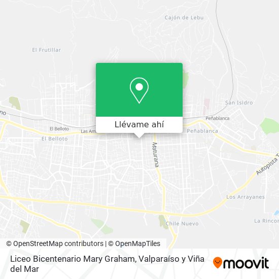 Mapa de Liceo Bicentenario Mary Graham