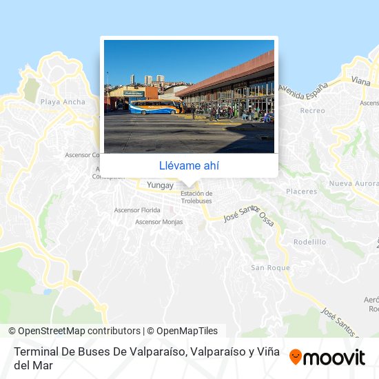 Mapa de Terminal De Buses De Valparaíso