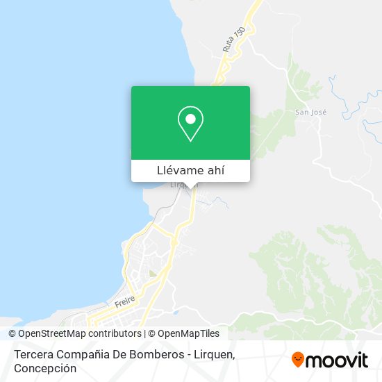 Mapa de Tercera Compañia De Bomberos - Lirquen