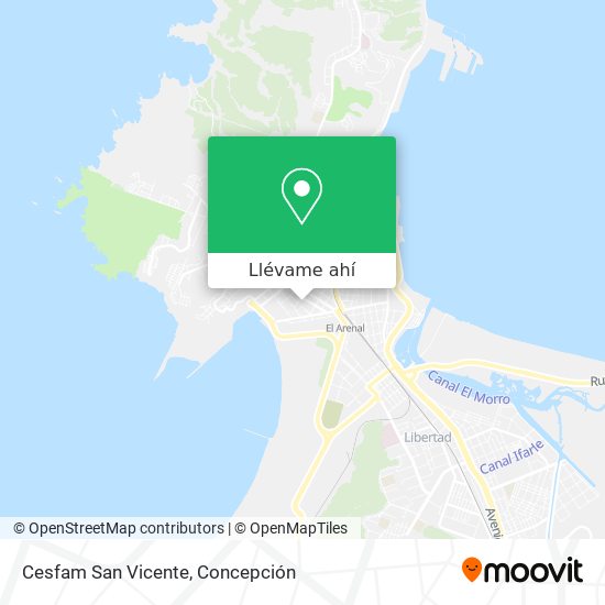 Mapa de Cesfam San Vicente