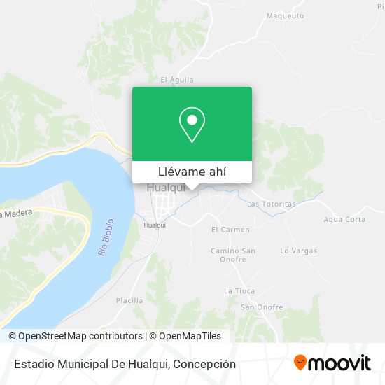 Mapa de Estadio Municipal De Hualqui