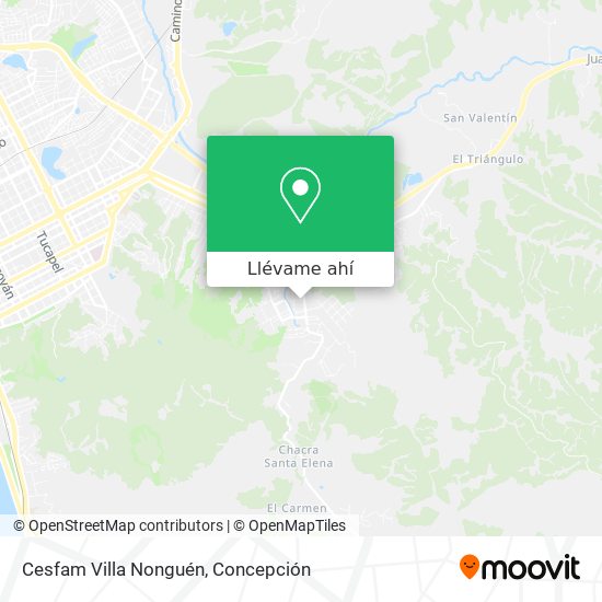 Mapa de Cesfam Villa Nonguén