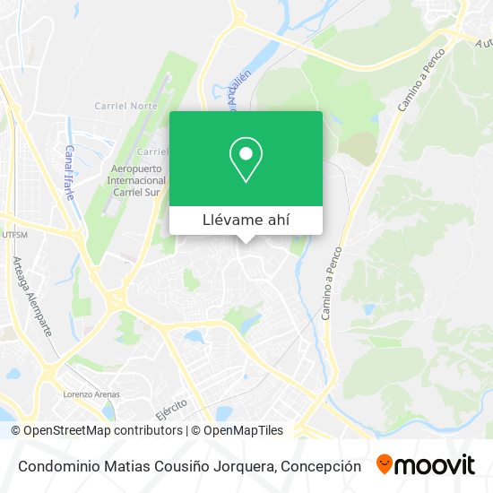 Mapa de Condominio Matias Cousiño Jorquera