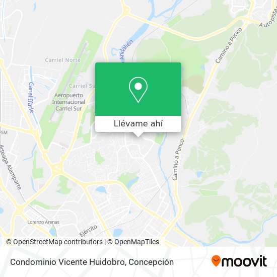 Mapa de Condominio Vicente Huidobro