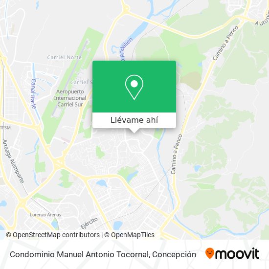 Mapa de Condominio Manuel Antonio Tocornal