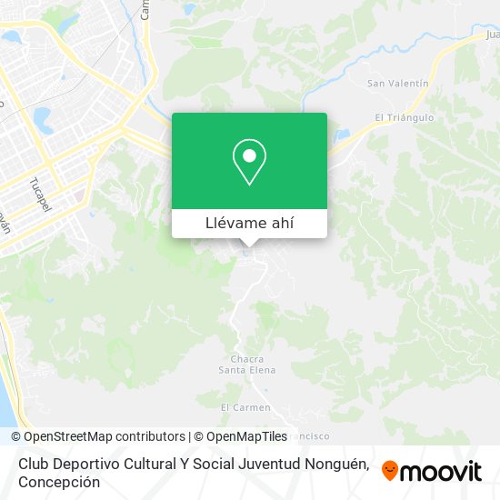 Mapa de Club Deportivo Cultural Y Social Juventud Nonguén