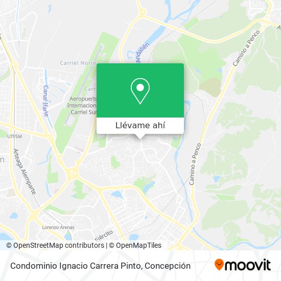 Mapa de Condominio Ignacio Carrera Pinto