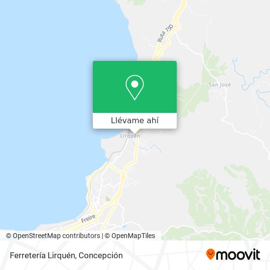 Mapa de Ferretería Lirquén