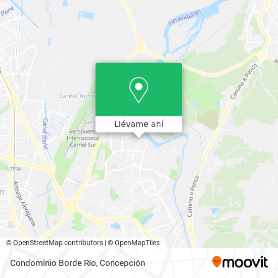 Mapa de Condominio Borde Río