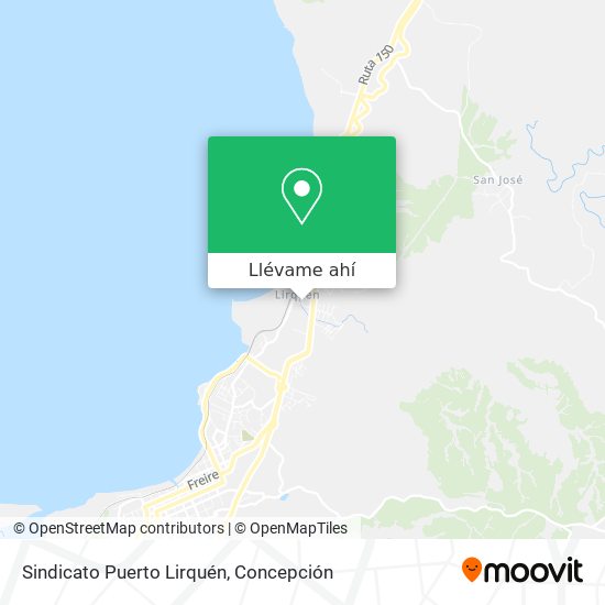 Mapa de Sindicato Puerto Lirquén