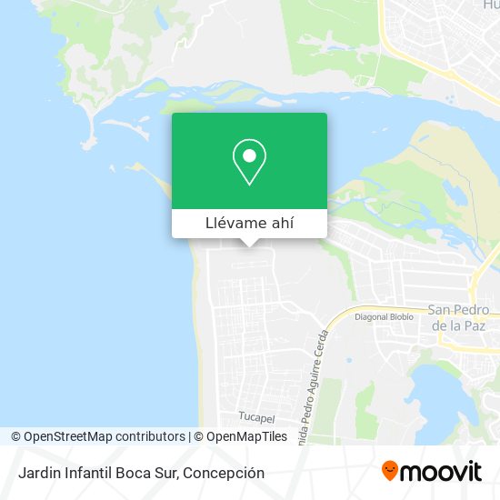 Mapa de Jardin Infantil Boca Sur