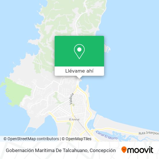 Mapa de Gobernación Marítima De Talcahuano
