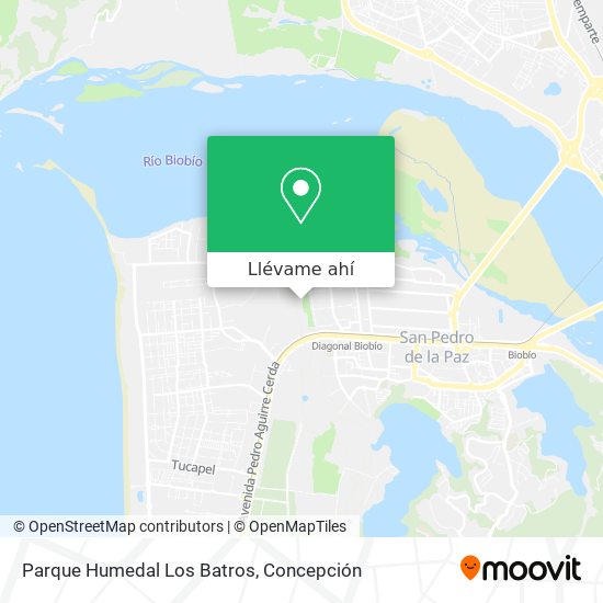 Mapa de Parque Humedal Los Batros