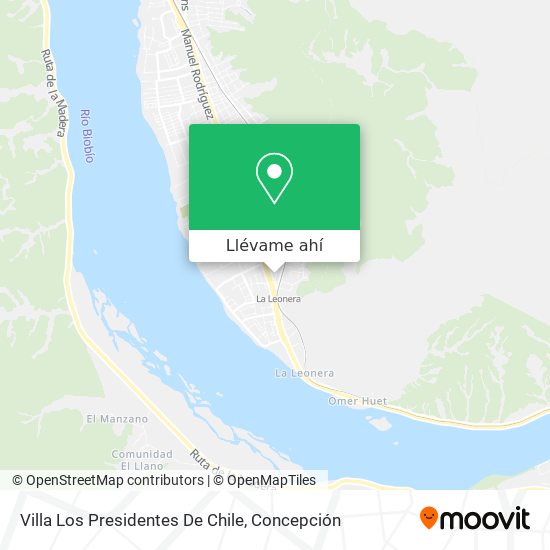 Mapa de Villa Los Presidentes De Chile