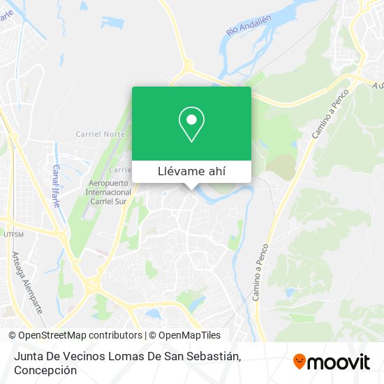 Mapa de Junta De Vecinos Lomas De San Sebastián