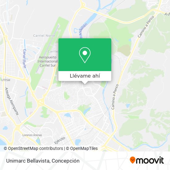 Mapa de Unimarc Bellavista
