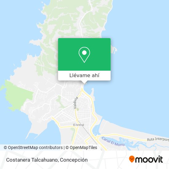 Mapa de Costanera Talcahuano