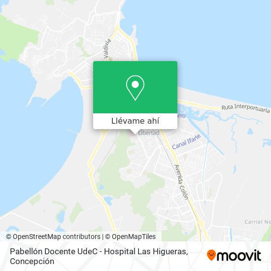 Mapa de Pabellón Docente UdeC - Hospital Las Higueras