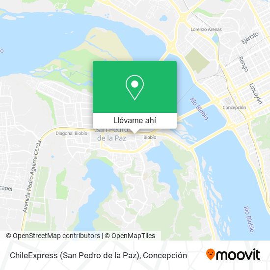 Mapa de ChileExpress (San Pedro de la Paz)