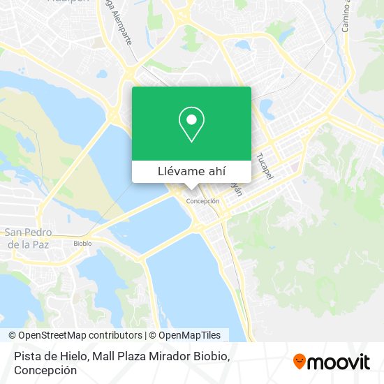 Mapa de Pista de Hielo, Mall Plaza Mirador Biobio