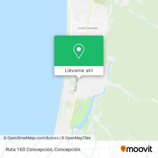 Mapa de Ruta 160 Concepción