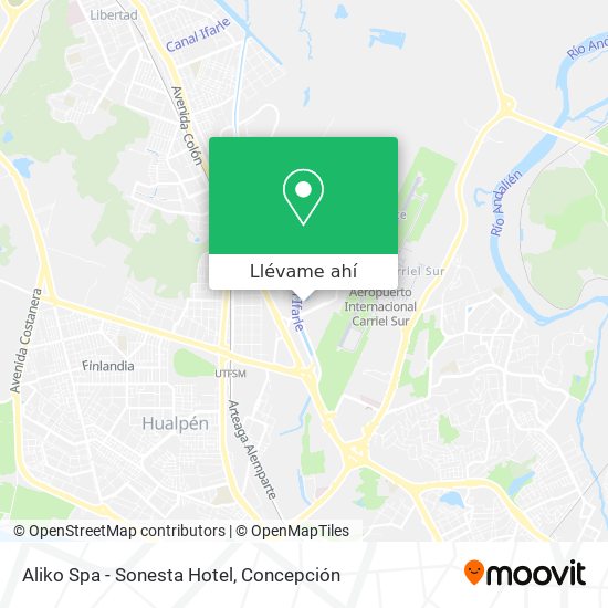 Mapa de Aliko Spa - Sonesta Hotel