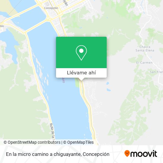 Mapa de En la micro camino a chiguayante